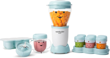 Electrocasnice mici - Nutribullet Baby NBY100 – Blender pentru mâncare bebeluși 200W, bol 0.9 L