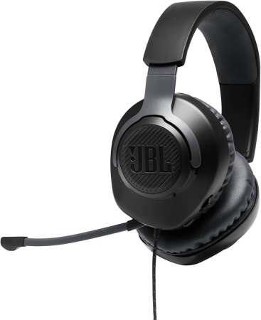 TV, Audio-Video si Foto - JBL Quantum 100 – căști gaming cu fir, negru