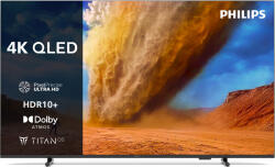 TV, Audio-Video si Foto - Televizor LED 4K Smart TV 75 inch, Ambilight, Titan OS, Dolby Vision Atmos, HDMI 2.1, negru