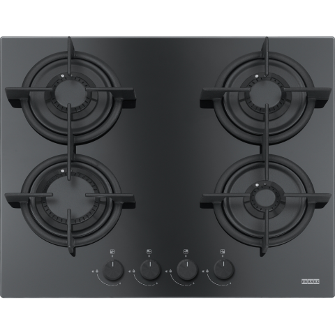 Aparate pentru gatit - Plita Gaz FHCR 604 4G HE BK C Nero