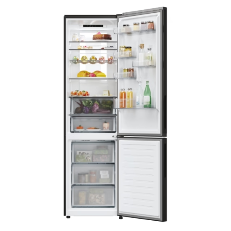 Combina frigorifica Candy ECN4CQTEB206, No Frost, 409 l, H 205 cm, Clasa E, Wi-Fi, negru [1]