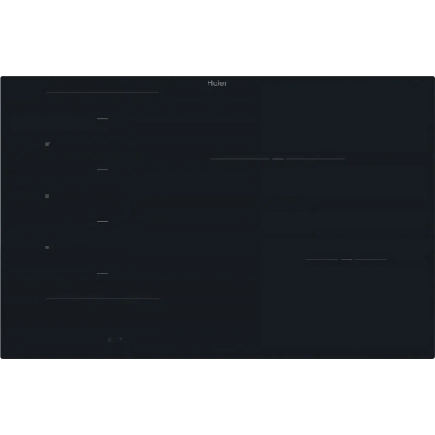Plite incorporabile - Plită cu inducție Haier 80 cm – 4 zone, Flex Zone, control touch, Wi-Fi hOn, Booster, negru