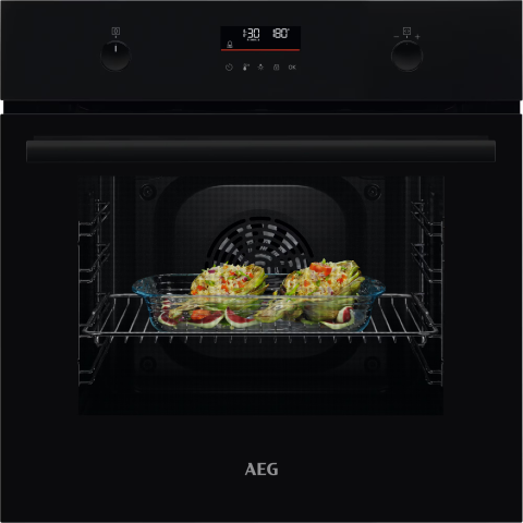 Cuptoare incorporabile - Cuptor electric incorporabil AEG BPK53516XB, 65 L, autocuratare pirolitica, SurroundCook, EXPlore Display, negru