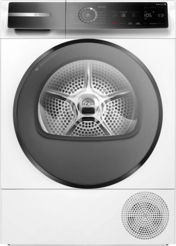 Mașini de spălat rufe si Uscatoare - Uscător de rufe Bosch WQB246D41, 9 kg, pompă de căldură, AutoDry, SelfCleaning Condenser, Home Connect, alb