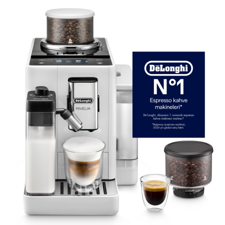 Aparate pentru cafea si espresso - Espressor automat De’Longhi Magnifica Evo EXAM440.55.W, cafea boabe, LatteCrema