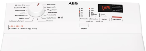 Masina de spalat rufe AEG LTR6A41460, incarcare verticala, 6 kg, 1400 rpm, ProSense, alb [1]