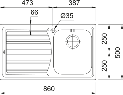 Chiuveta Inox LLL 611-L ST [1]
