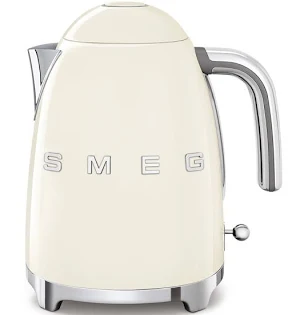 Electrocasnice mici - Fierbător electric Smeg KLF03CREU, 1,7 L, 2400 W, bază 360°, crem