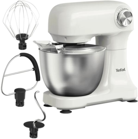 Robot de bucatarie Tefal QB140AF0 Bake Easy, 500W, 12 viteze, bol inox 3.5L, accesorii patiserie [2]