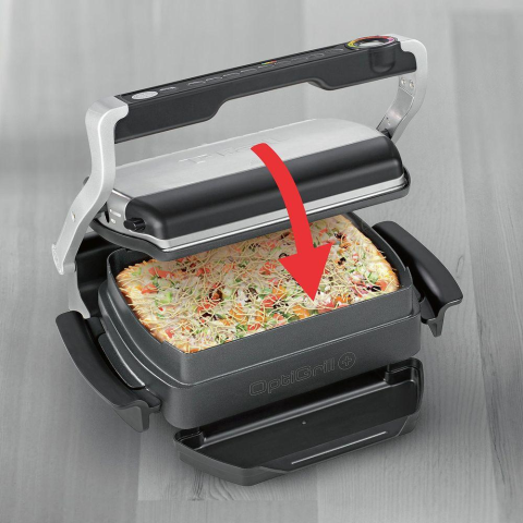 Grill electric Tefal OptiGrill 4in1 GC774D, 2100W, programe automate, BBQ + cuptor, plăci detașabile [1]