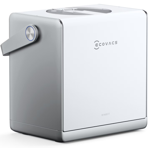 Robot de curățare geamuri Ecovacs WINBOT W2 PRO OMNI, stație multifuncțională 6-în-1, WIN-SLAM 4.0, alb [1]