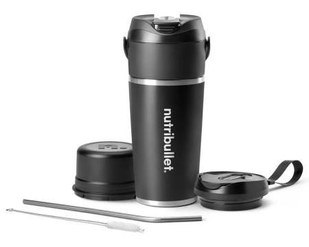 Blendere Portabile - Nutribullet Flip NBP016B – Blender portabil cu cupă izotermă 590 ml