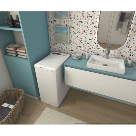 Masina de spalat rufe cu incarcare verticala Candy, CSTG282D2/1-S 8kg, clasa D,1200 rpm, NFC Alba [3]