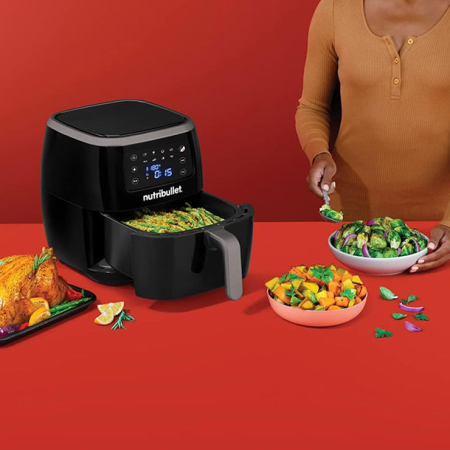 Nutribullet XXL Digital Air Fryer NBA071B – Friteuză cu aer 7 L, 1800 W [1]