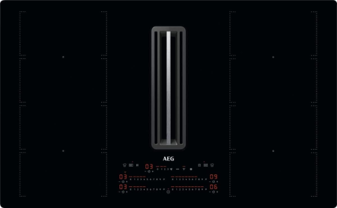 Plita cu inductie si hota integrata AEG CCE84779CB, 83 cm, FlexiBridge XT, WiFi, negru [1]