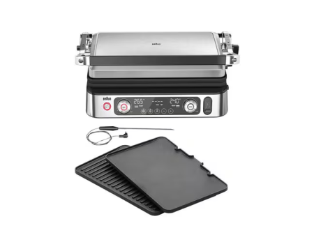 Aparate pentru mic dejun - Grătar electric Braun MultiGrill 9 Pro CG9160, 2200 W, inox/negru