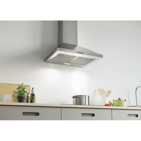 Hota decorativa Candy CCE116/1XGG, 1 motor,60cm, 63dbA, 285 m3/h, L 60 cm, inox [3]