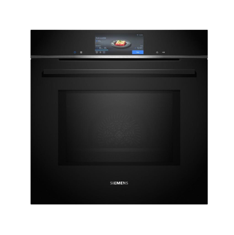 Aparate pentru gatit - Cuptor incorporabil Siemens iQ700 HM778GMB1, 67 L, Microunde, Piroliză, TFT Touch, Home Connect, Negru