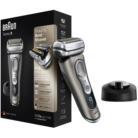 Aparat de ras electric Braun Series 9 9325s, Wet & Dry, AutoSense, 5 elemente de tăiere, stație încărcare [1]
