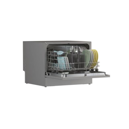 Masina de spalat vase independenta CANDY CP6E51LS, 6 seturi, 5 programe, 55 cm, Clasa E, argintiu [2]