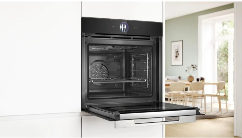Cuptor incorporabil Bosch HBG7764B1, 60 cm, 71 L, TFT Touch Plus, PerfectBake Plus, PerfectRoast Plus, Air Fry, Home Connect, negru [1]