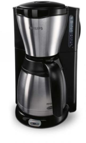 Cafetieră cu filtru Café Gaia, termos inox 1.2 L, 1000 W, 10-15 cești, negru/inox [2]