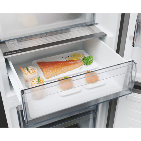 Frigider combină Candy 409 L – Total No Frost, Wi-Fi hOn, congelator jos, 205 cm, negru [1]