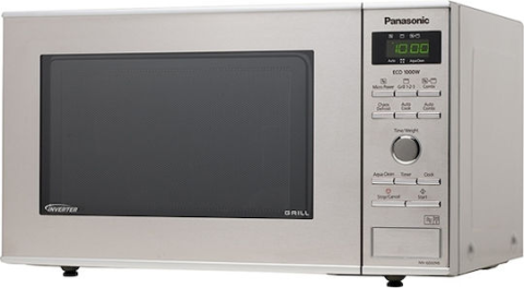 Aparate pentru gatit - Cuptor cu microunde Panasonic NN-GD37HSGTG, 1000W, 23L, Grill Quartz, Inverter, programe automate