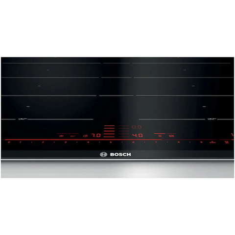 Plita incorporabila cu inductie Bosch PXY675DC1E, 60 cm, 4 zone, FlexInduction Plus, DirectSelect Premium, PerfectFry, negru [1]