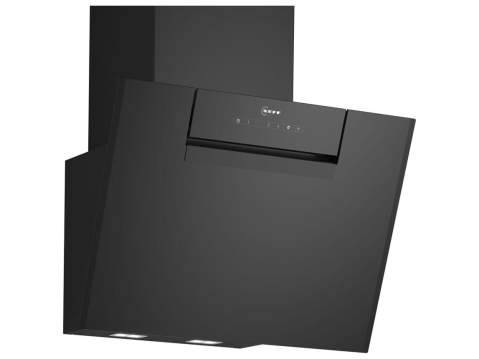 Aparate pentru gatit - Hota decorativa de perete Neff D65JFN1S0, 60 cm, 687 m³/h, Touch Control, Home Connect, motor Efficient Drive, negru sticla