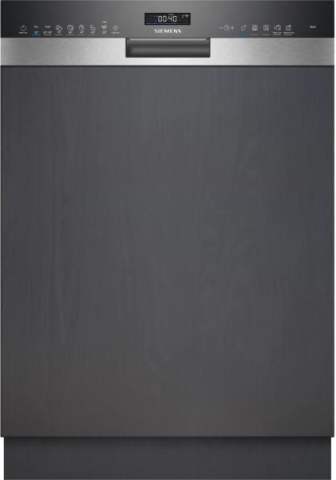 Masini de spalat vase incorporabile - Masina de spalat vase partial incorporabila Siemens SN55ES12CE, 60 cm, 13 seturi, Home Connect, iQdrive, inox