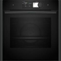 Cuptoare incorporabile - Cuptor incorporabil NEFF B69VY7MY0, 71L, VarioSteam, Slide&Hide, TFT Full Touch 6.8”, Home Connect WiFi, curatare pirolitica, Flex Design, negru