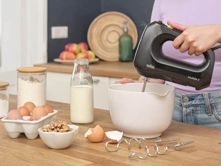 Mixer de mână Braun MultiMix 2 HM2110BK, 500 W, 4 viteze + Turbo, negru [1]