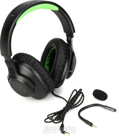 TV, Audio-Video si Foto - JBL Quantum 100X – căști gaming cu fir pentru Xbox, negru-verde
