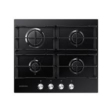 Plite incorporabile - Plită pe gaz încorporabilă 60 cm – 4 arzătoare, grătare fontă, negru