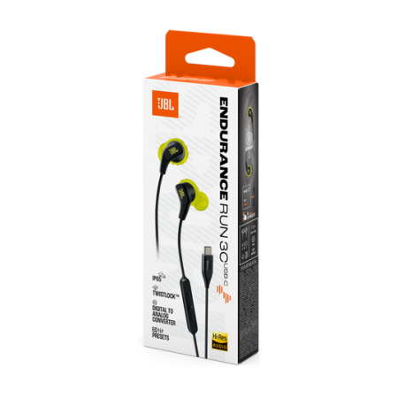 TV, Audio-Video si Foto - Căști sport cu fir JBL Endurance Run 3 C Black