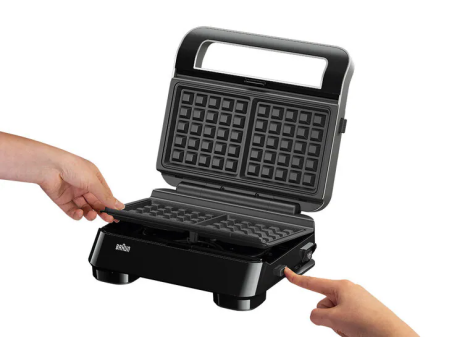 Braun SnackMaker 5 SM5038 – Sandwich maker / grătar / aparat vafe 3-în-1, 800 W [1]