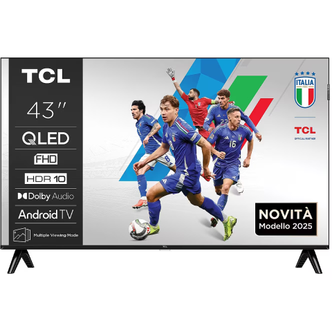 Televizor 109 cm QLED – Full HD Smart Google TV, HDR10, Dolby Audio, Wi-Fi [1]