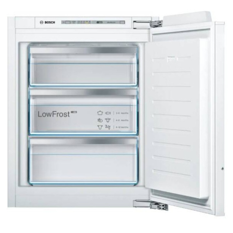 Aparate frigorifice - Congelator incorporabil Bosch GIV11ADC0, 72L, Low Frost, SuperFreeze, 3 sertare, alb