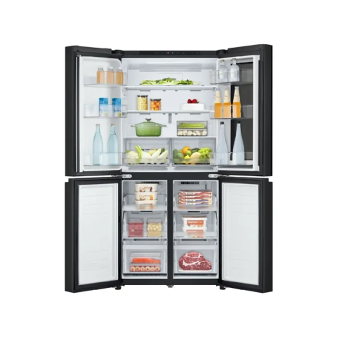 Frigider Multi-Door LG GMV860EPDE, 530L, InstaView, WiFi ThinQ, No Frost, 4 uși, 83.5 cm, negru [1]