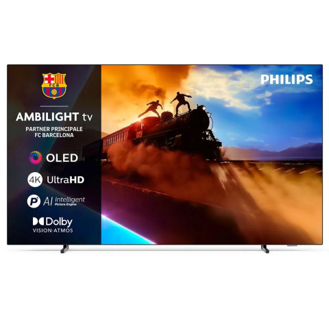 Televizor OLED 4K Smart TV 48 inch, Ambilight, Google TV, 120Hz, Dolby Vision Atmos, negru [1]