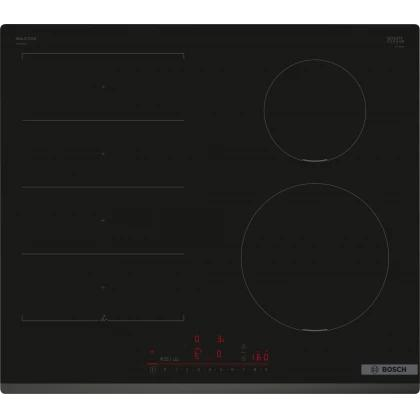 Aparate pentru gatit - Plita cu inductie Bosch PIE631BB5E, 60 cm, 4 zone, TouchSelect, PowerBoost, QuickStart, negru