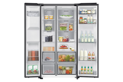 Frigider Side-by-Side 679 L – No Frost, Twin Cooling Plus, dozator apă/gheață, 178 cm, inox [1]