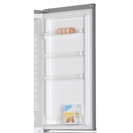 Combina frigorifica Candy CCG1S 518EX, 252 l, Super Freezing, Rafturi din sticla, Usi reversibile, Clasa E, H 180 cm, Comfort, 180x55 cm, static, LED, no handle, INOX [1]