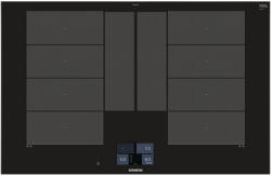 Aparate pentru gatit - Plita incorporabila cu inductie Siemens EX875KYW1E iQ700, 80 cm, flexInduction Plus, TFT touch display, Home Connect, negru