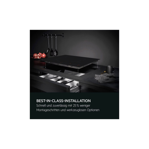 Plita incorporabila cu inductie AEG TI64IB1BIZ, SaphirMatt, SenseBoil, Bridge, Hob2Hood, Negru [1]