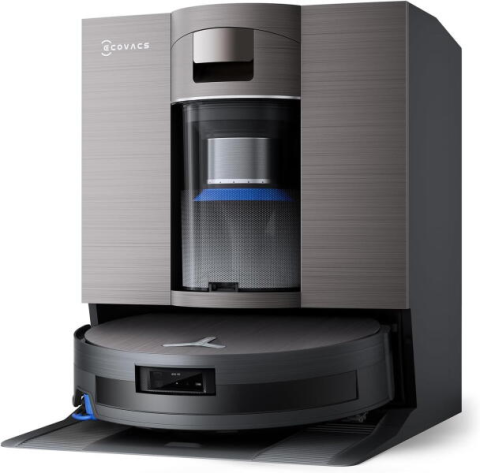 Aspiratoare - Robot aspirator cu mop Ecovacs Deebot X11 OmniCyclone, 19.500Pa, OZMO Roller, stație automată fără sac, negru