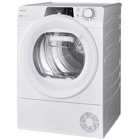 Uscator de rufe Candy Rapido RO EH9N2TE-S, Pompa de caldura, 9 kg, Clasa D, WiFi, Easy case, Senzor uscare, Antisifonare, Alb [2]