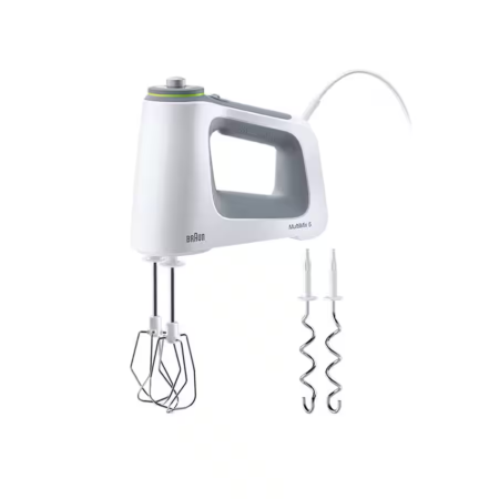 Mixere de mână - Mixer de mână Braun MultiMix 1 HM5100WH, 500 W, 5 viteze, teluri inox