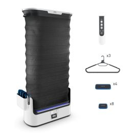 Îngrijirea țesăturilor - Aparat automat cu aburi de netezire a cutelor, igienizare și împrospătare Tefal Care For You YT4050E1, versiune ECO 1.800 W, abur 65 g/min, 4 programe uscare, aburire, călcare și igienizare, 4 haine, pliabil